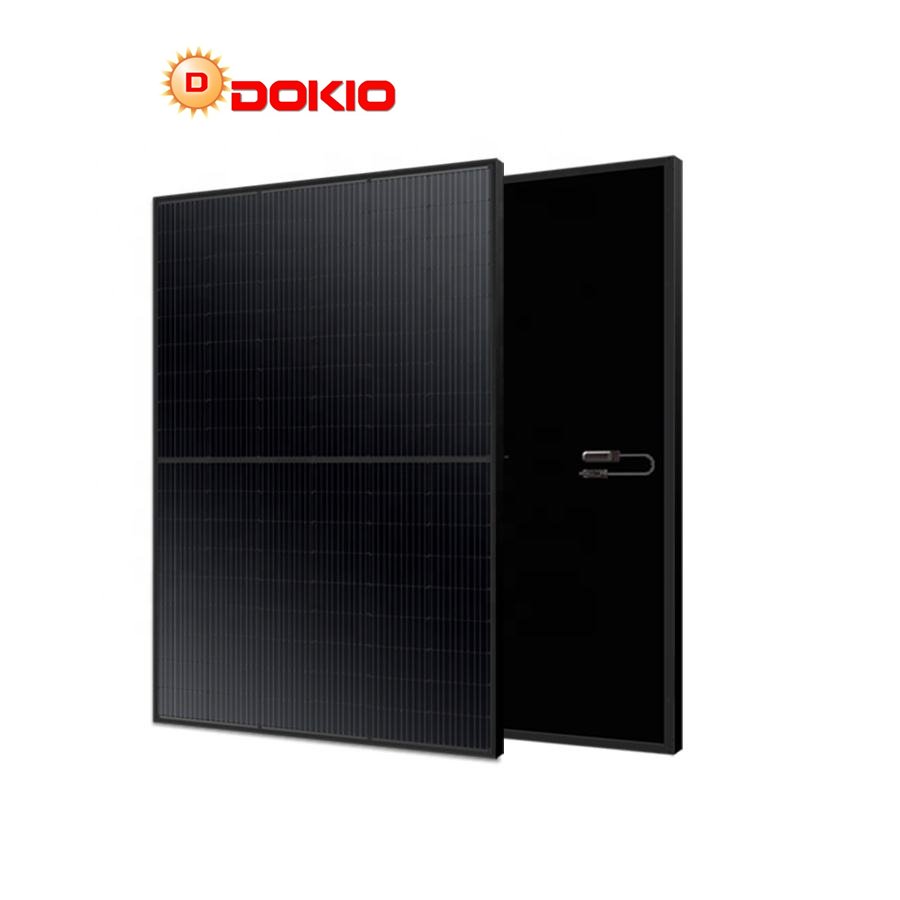 USA EU Stock Topcon Photovoltaic Panels 400w 410w 450 550w 10pcs 18pcs 36pcs Pallet Bifacial All Black Solar Panels - 图片 3