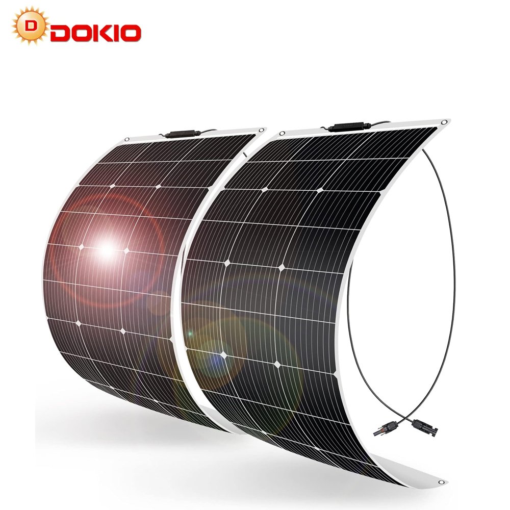 DOKIO Hot Selling Monocrystalline Flexible Solar Panels for Car Boat 100w Flexible Solar Panels - 图片 2