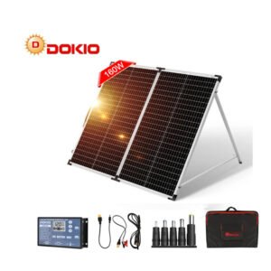 DOKIO m EU US  STOCK 160W  Camping Solar Panel Outdoor Portable  Foldable Solar  Power Station