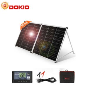 Dokio m USA Warehouse EU Stock 200W Outdoor Portable Solar Panel Folding Solar Power Station